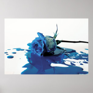 Poster Le saignement bleu s'est levé