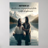 Poster Le Saint Baptême de Jésus (Devant)