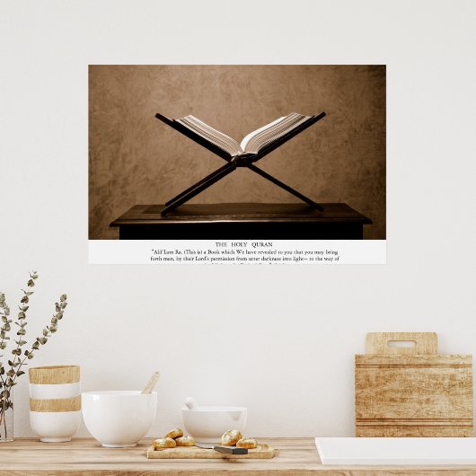 Poster Le Saint Coran (Cuisine)