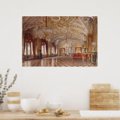 Poster Le salon de dessin en or (Cuisine)