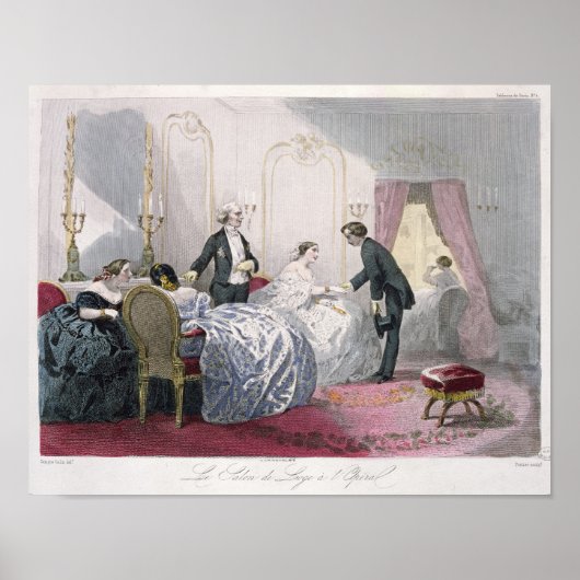 Poster Le Salon de loge à l'Opéra (Devant)