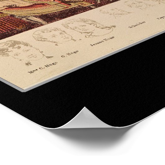 Poster Le salon de Victor Hugo (Coin)