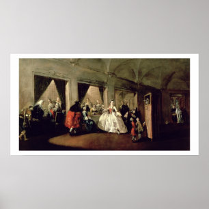 Poster Le salon du couvent de San Zaccaria (huile sur le