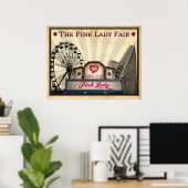 Poster Le salon Pink Lady® (Bureau à domicile)