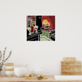 Poster Le salon Zebra (Cuisine)