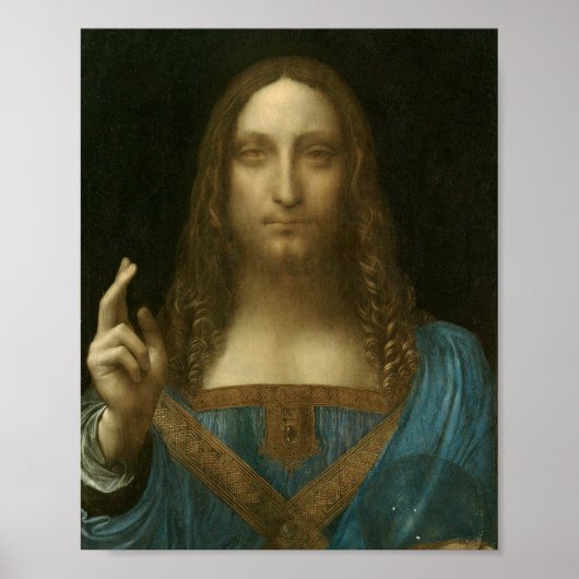 Poster Le Salvator Mundi de Léonard de Vinci (Devant)