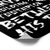 Poster Le Samurai Prétend Même Lorsqu'Il Est Sage Affamé (Coin)