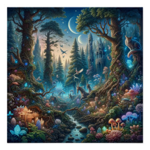 Poster Le sanctuaire de la forêt mystique