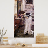 Poster Le Sanctuaire, par John William Waterhouse - 1895 (Cuisine)