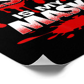 Poster Le sang de Jésus est mon masque T-ShirtBold Design (Coin)