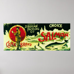 Poster Le saumon de tsar peut marquer