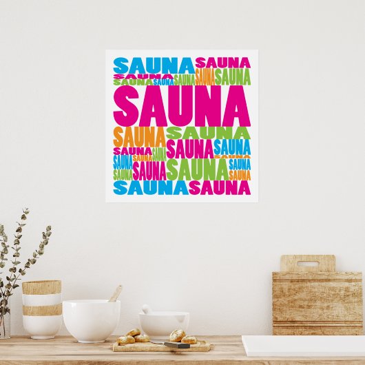 Poster Le sauna coloré (Cuisine)