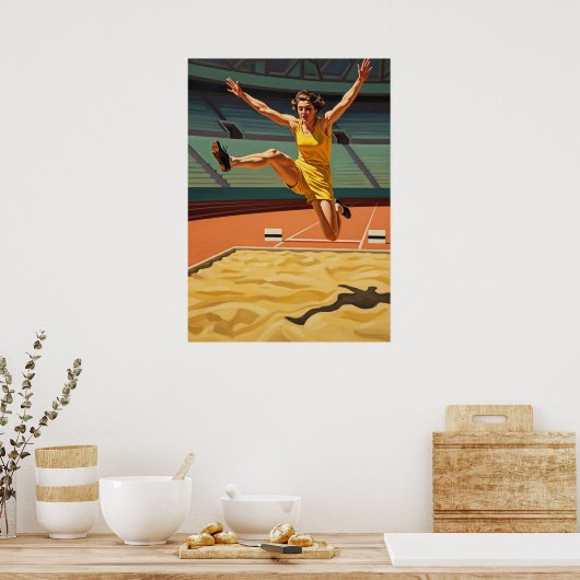 Poster LE SAUT EN LONGUEUR (Le Long Jump) (Cuisine)