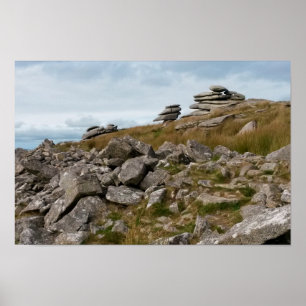 Poster Le sauvage amarre Bodmin amarre les Cornouailles