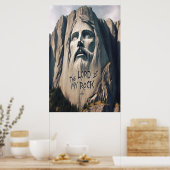 Poster Le Sauveur De Pierre Le Seigneur Est Mon Rocher (Cuisine)