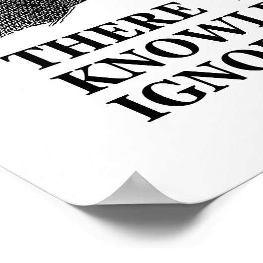 Poster Le savoir est bon - l'ignorance est mal (Socrate) (Coin)