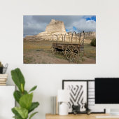 Poster Le Scott's Bluff dans l'actuel Nebraska (Bureau à domicile)