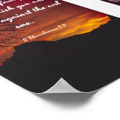 Poster Le Seigneur est fidèle - Bible (Coin)