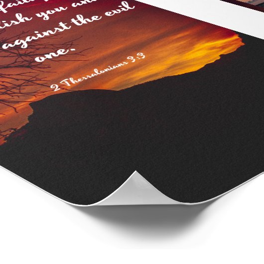 Poster Le Seigneur est fidèle - Bible (Coin)