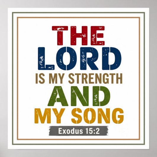 Poster Le Seigneur est ma force et mon chant Clair (Devant)