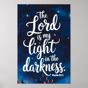 Poster Le Seigneur est Ma Lumière Enfants de la Nurserie 