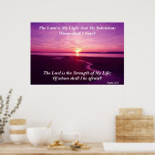 Poster Le Seigneur est Ma Lumière Et Mon Salut (Cuisine)