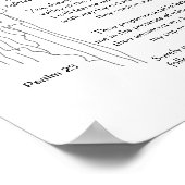 Poster Le Seigneur est mon berger 23ème Écriture de la Bi (Coin)