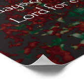 Poster Le Seigneur est mon berger, Psaume 23 (Coin)