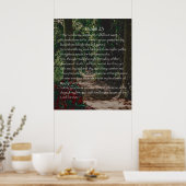 Poster Le Seigneur est mon berger, Psaume 23 (Cuisine)