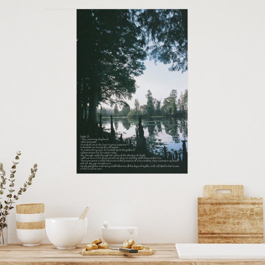 Poster Le Seigneur est mon berger — Psaume 23, Variation (Cuisine)