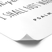 Poster Le Seigneur Est Mon Pasteur Script (Coin)