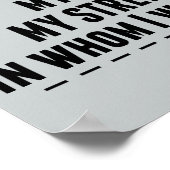 Poster Le Seigneur est mon Verse de la Bible du Rocher (Coin)