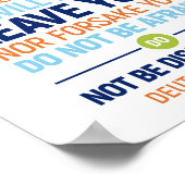 Poster Le Seigneur Lui-Même Va Devant Vous, Deutéronome 3 (Coin)