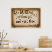 Poster Le Seigneur te bénit et te garde (Cuisine)