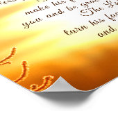 Poster Le Seigneur Vous Bénisse Numéros 6:24-26 Verse de (Coin)