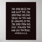 Poster Le Seigneur Vous Bénit Et Vous Garde, Numéros 6:24 (Devant)