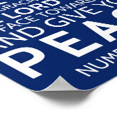 Poster Le Seigneur Vous Bénit Et Vous Garde, Numéros 6:24 (Coin)