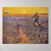 Poster Le Semeur par Vincent van Gogh (Devant)