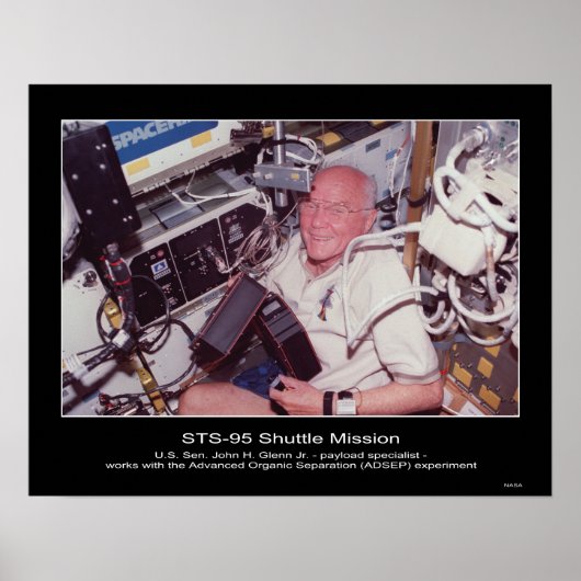 Poster Le sénateur américain John H. Glenn (Devant)