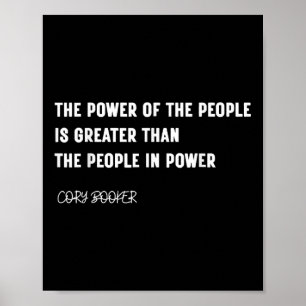 Poster Le Sénateur Cory Booker Filibuster Cory Filibooker