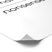 Poster Le sens commun sur les absurdités Harris Wheimer D (Coin)