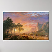 Poster Le sentier de l'Oregon par Albert Bierstadt 1869 (Devant)
