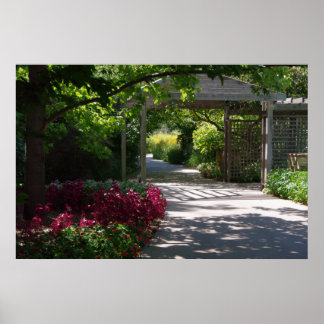 Poster Le sentier du jardin