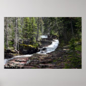 Poster Le sentier vers Virginia Falls, Glacier Park MT. (Devant)