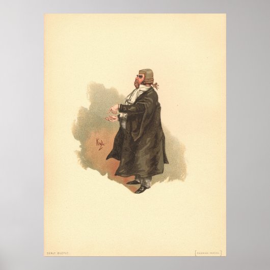 Poster Le sergent Buzfuz par Kyd Dickens The Pickwick Pap (Devant)