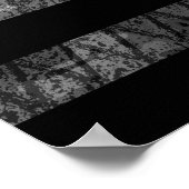 Poster Le sergent Stripes Mince Ligne Bleue Distressed Dr (Coin)