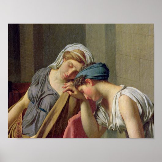 Poster Le serment d'Horatii, 1784 (Devant)
