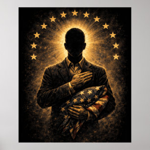 Poster « LE SERMENT » – Patriotisme silencieux