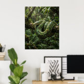 Poster Le serpent arrive, chemin de l'ombre (Bureau à domicile)