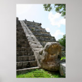 Poster Le Serpent, Chichen Ixta, Ruines Mayas, Mexique (Devant)